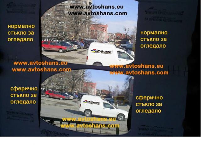 Разлика между нормално и сферично стъкло за огледало.